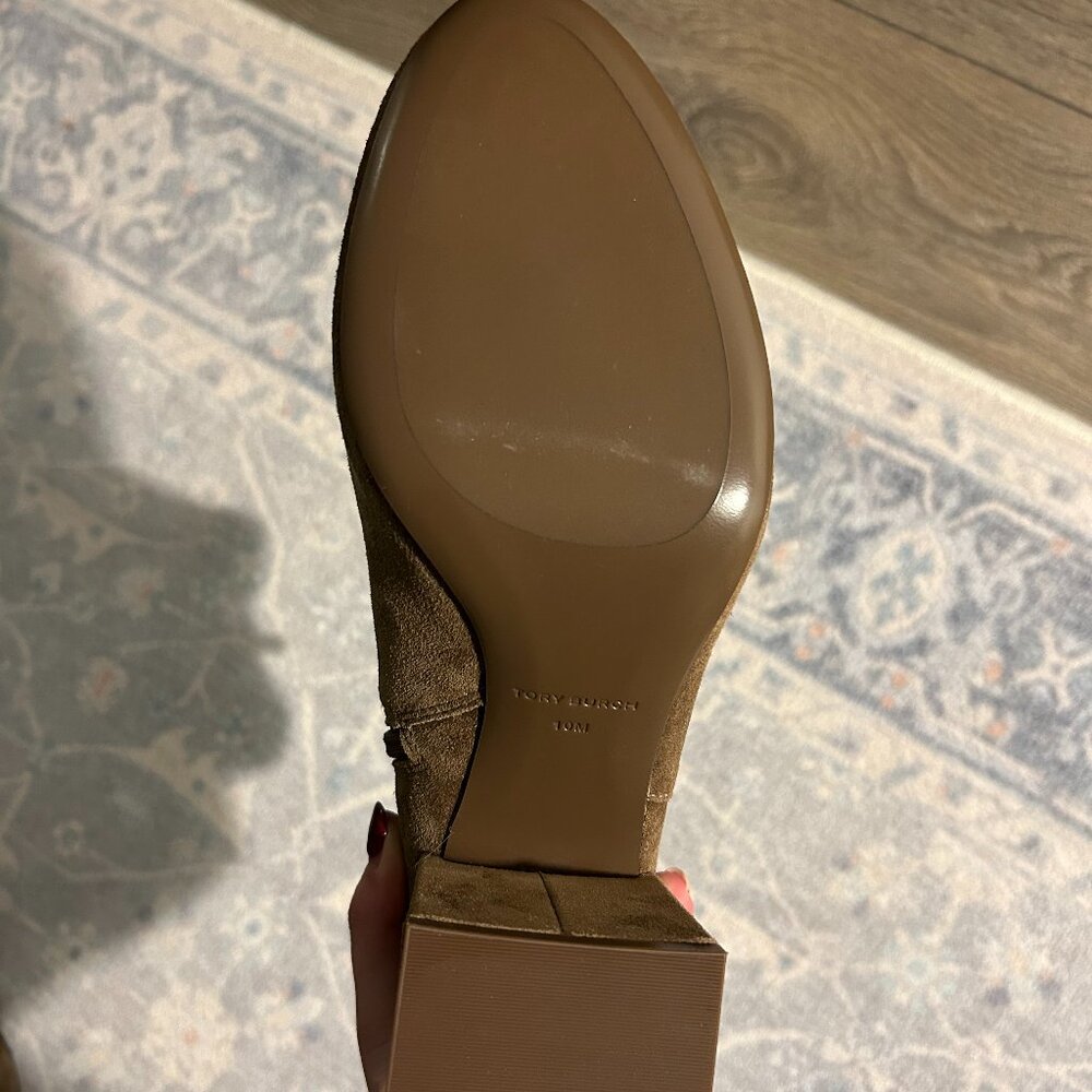Tory Burch brown suede heeled boots - Picture 5 of 5